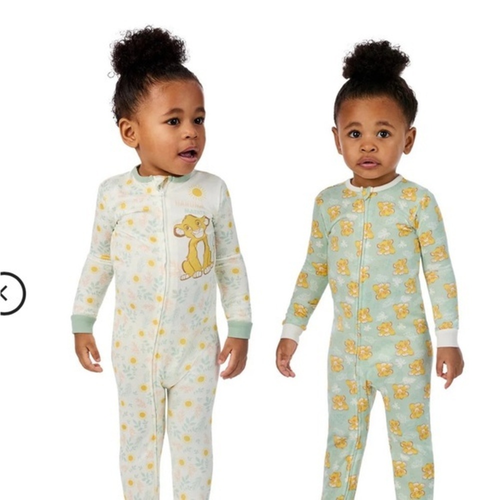 NWT Size 18 M Disney Baby  Lion King 2-Pack Sleeper Set